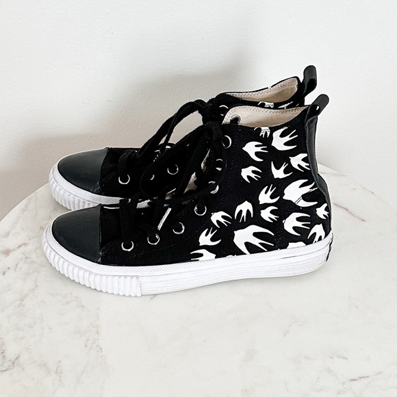 MCQ Alexander McQueen Swallow High-Top Sneakers Size 38 EU 8 US - Picture 6 of 9
